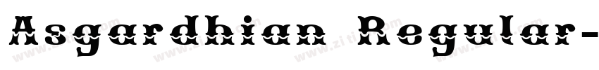 Asgardhian Regular字体转换